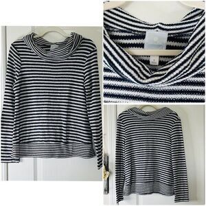 Sunday Cowl Neck Long Sleeve Lightweight Womens Sweater Size Small